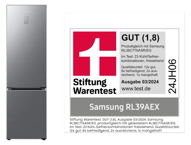 Samsung RL39AEX refrigerator — view 1